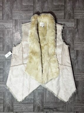 LOFT Women's Faux Fur Vest Size Medium